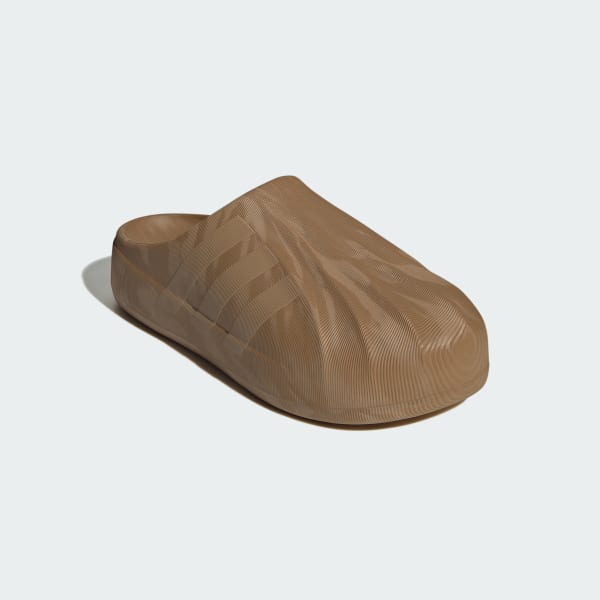 Brown Adifom Superstar Mule Low Slides