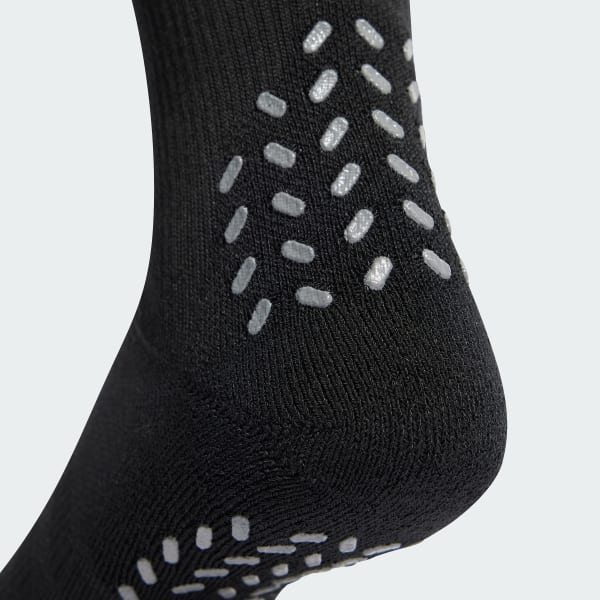 Sort adidas Football GRIP Printed Cushioned Crew Performance sokker