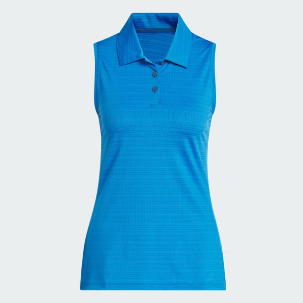 Bleu POLO SANS MANCHES ULTIMATE365 JACQUARD