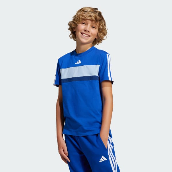 Azul Camiseta de Niños Essentials de Temporada Tiberio 3 Tiras
