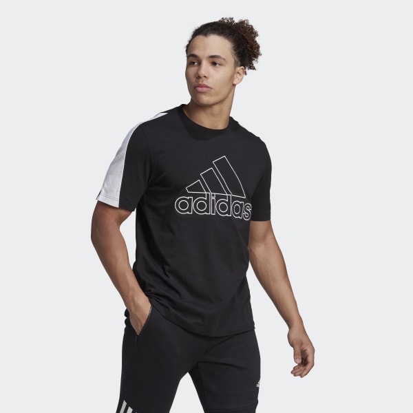 Preto Future Icons Embroidered Badge of Sport T-Shirt DO009