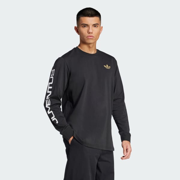 cerná Tričko Juventus Long Sleeve Graphic