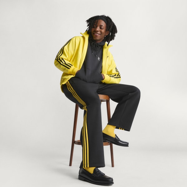 Black CLASSIC TIPPED STRIPES TRACK PANTS