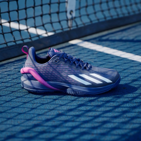 Blue adizero Cybersonic Tennis Shoes