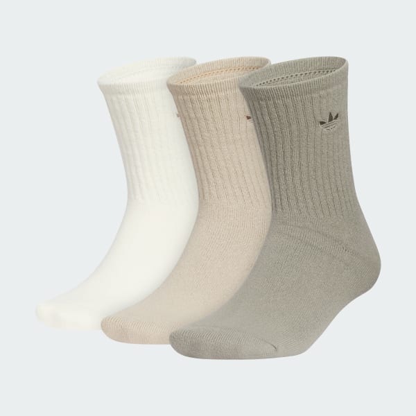 White Originals Comfort 3-Pack Crew Socks