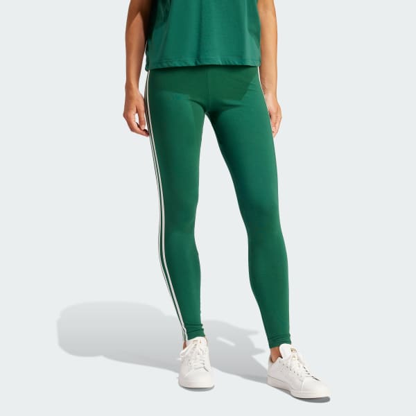 adidas Adicolor 3-Stripes Leggings - Green | Women's Lifestyle | adidas US