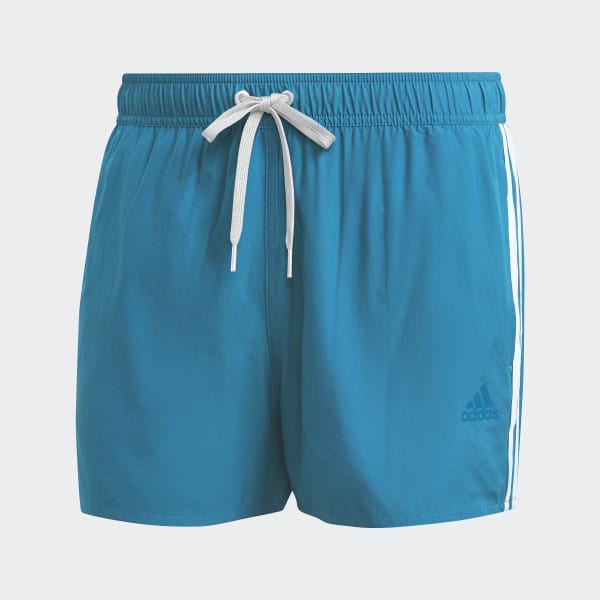 adidas Classic 3-Stripes Swim Shorts - Turquoise | Men's Swim | adidas US
