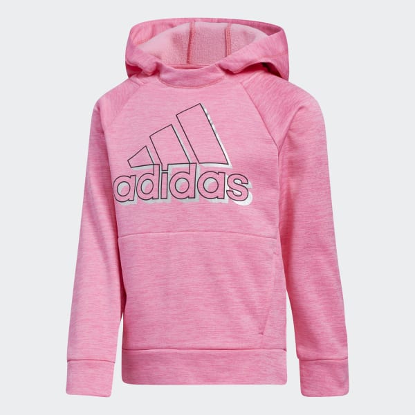 adidas Event Poly Fleece Hooded Pullover - Pink | adidas US