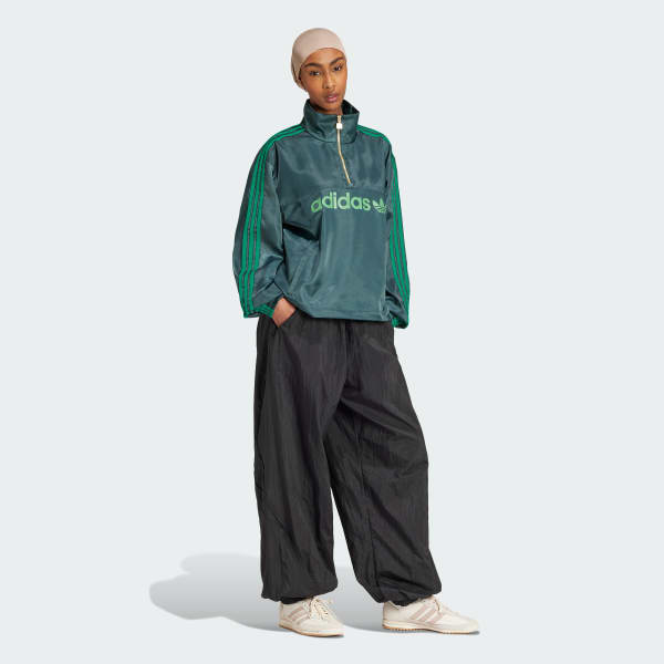 Green Satin Windbreaker