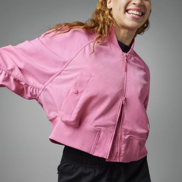 Alternatief voorstel atmosfeer plafond adidas Collective Power Bomber Jacket - Pink | Women's Lifestyle | adidas US