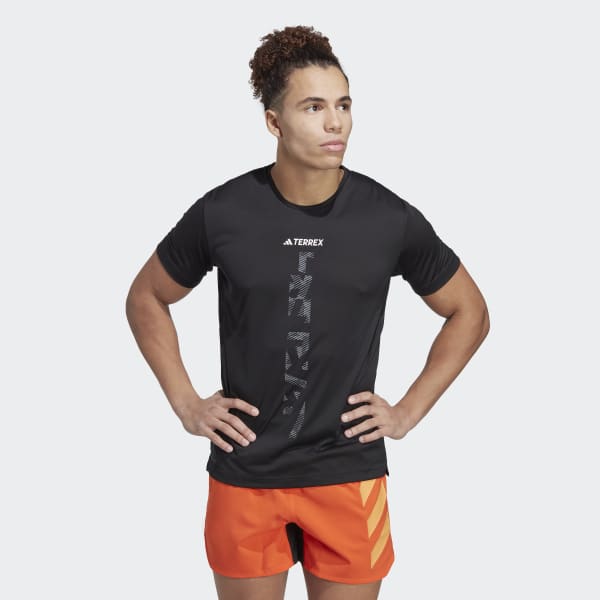zwart Terrex Agravic Trail Running T-shirt