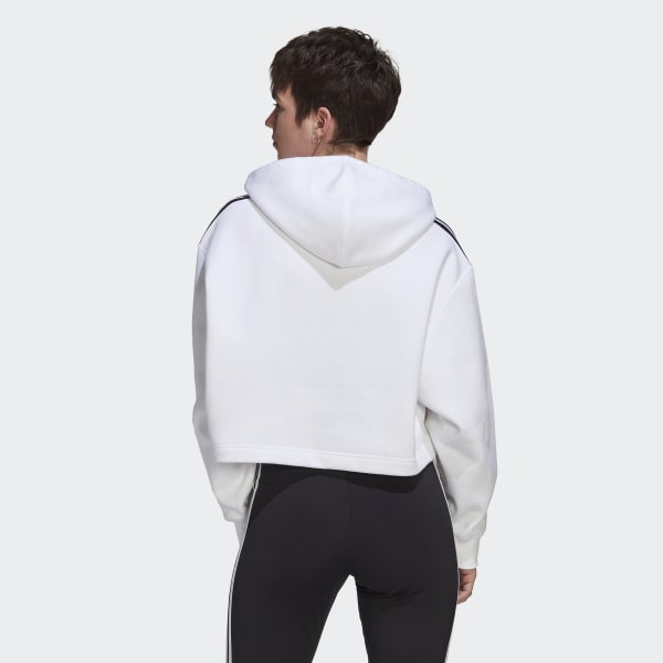 Bianco Hoodie adicolor Classics Crop SU088