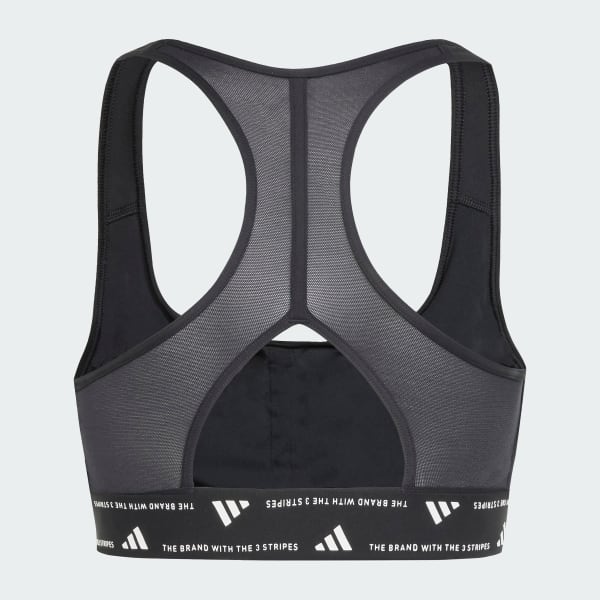 Negro Top Deportivo Powerreact Training Soporte Medio