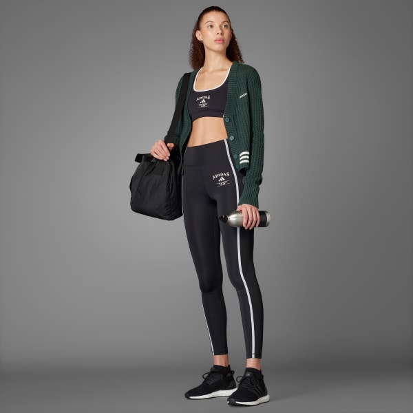 Schwarz Optime Heritage Full-Length Leggings