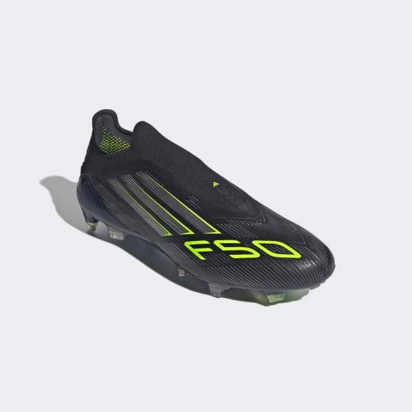 adidas F50 Elite Laceless Firm Ground Cleats - Black | Free