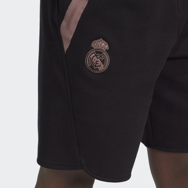 Czerń Real Madrid Travel Shorts SD553