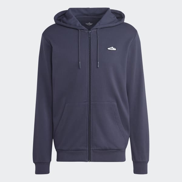 Blauw Embroidered Ritshoodie DRI68