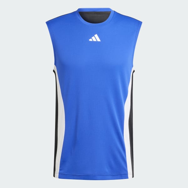 Bleu Débardeur de tennis Pro HEAT.RDY