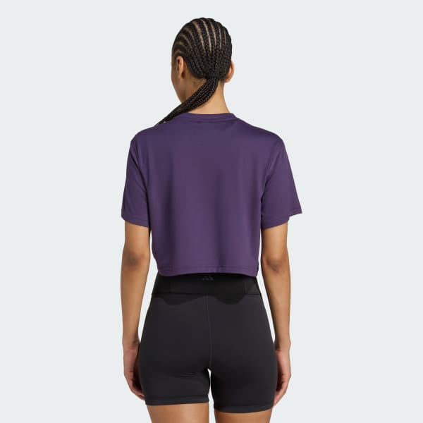 Roxo T-shirt Quadrada Train Essentials