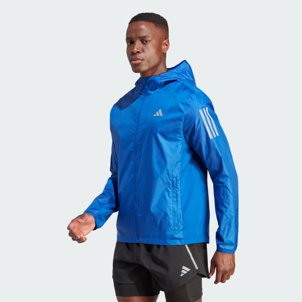 adidas Men's Running Own the Run Jacket - Blue adidas US