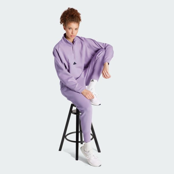 Purple Z.N.E. Quarter-Zip Track Jacket