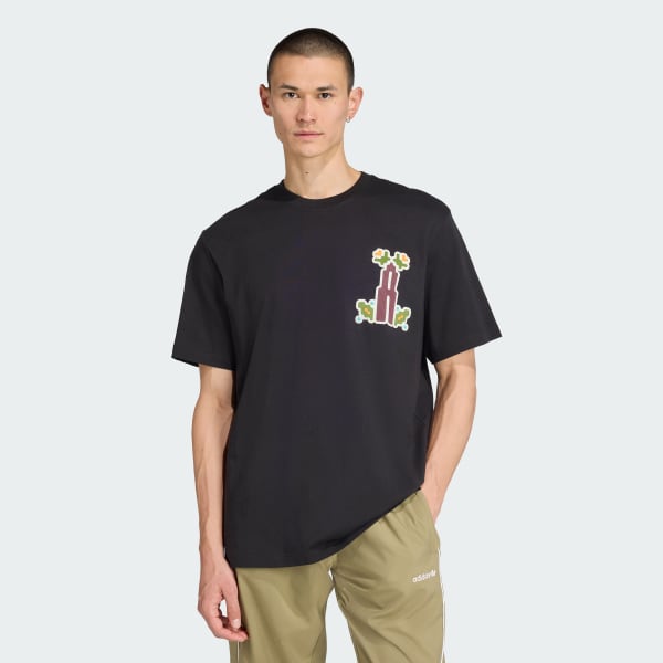 Black Monogram Loose Tee