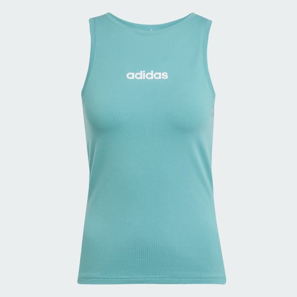 Turquesa Musculosa Essentials Linear Slim Algodón