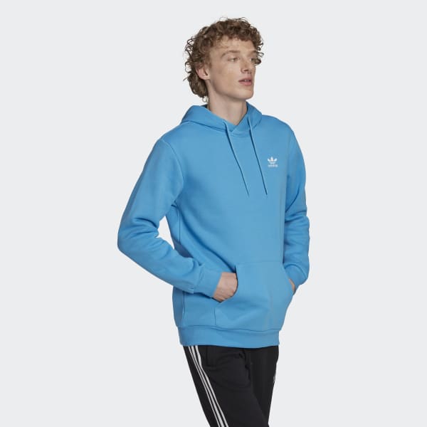 Blu Hoodie adicolor Essentials Trefoil JKZ47