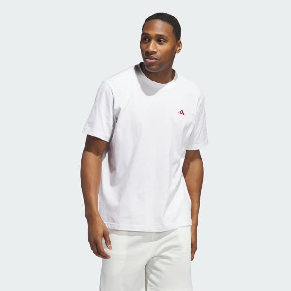 White Heritage Basketball Graphic Tee