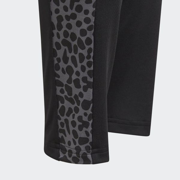 Black adidas Designed To Move Leopard Tights