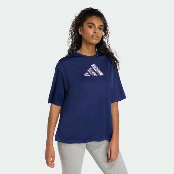 アディダス ソフト サイド グラフィックTシャツ - ブルー