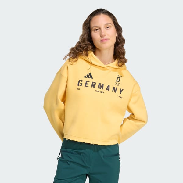 Gelb Team D Grafik Hoodie