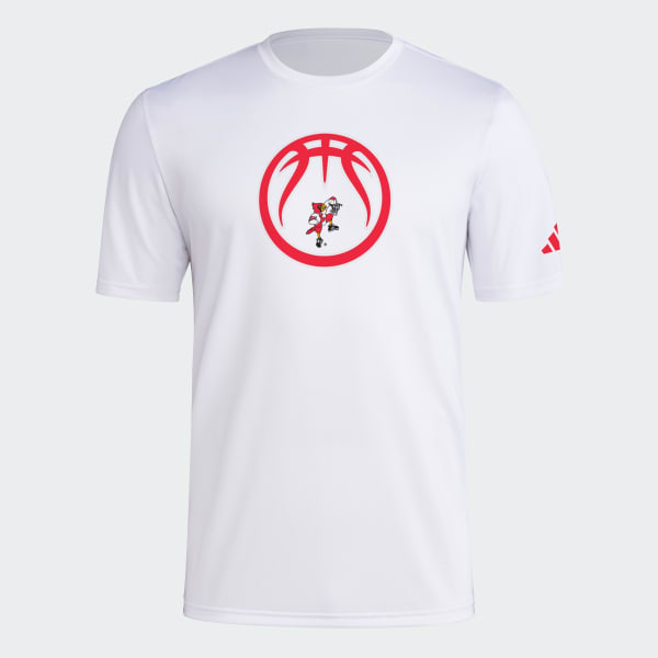 adidas Louisville Cardinals Short Sleeve Pregame Tee - White