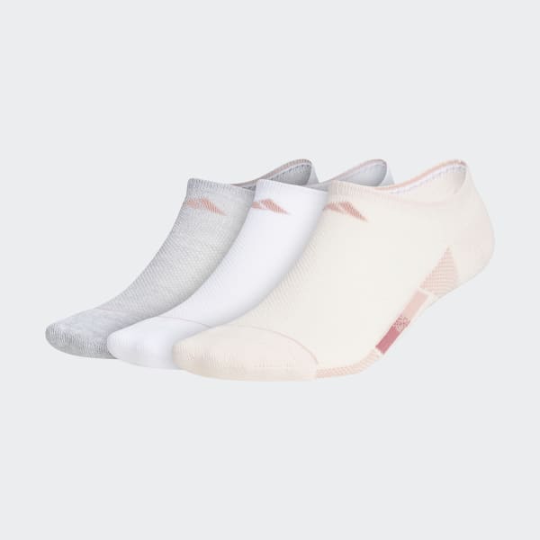 adidas Superlite Stripe No-Show Socks 3 Pairs - Pink | women training |  adidas US