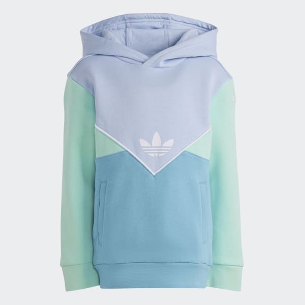Blau adicolor Hoodie-Set