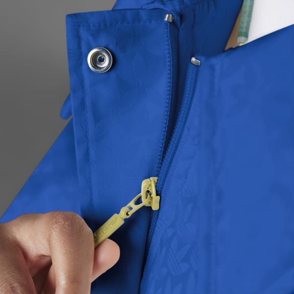 adidas Adicolor 70s Monogram Puffer Jacket - Blue | adidas New Zealand