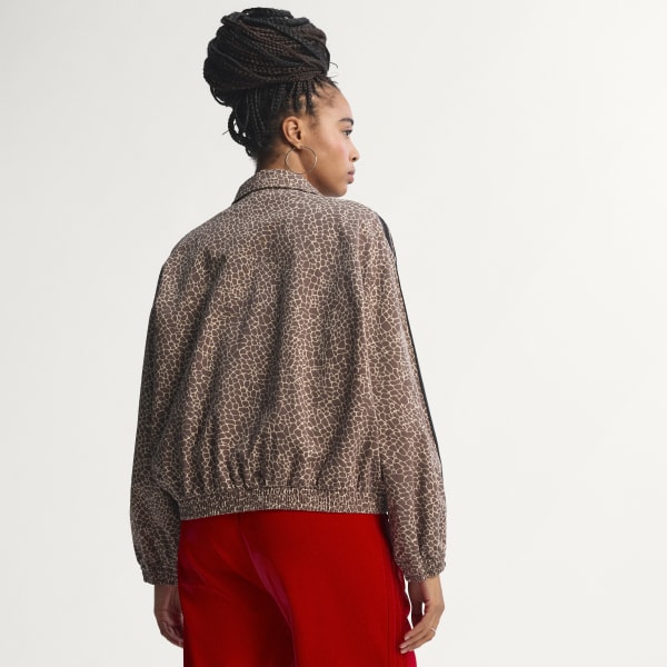 Marron VESTE EN DENIM OVERSIZE AOP FIREBIRD