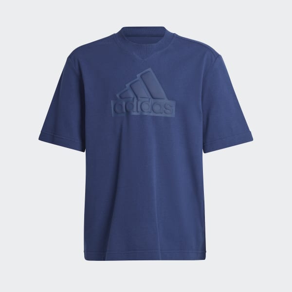 Bleu T-shirt Future Icons Logo Piqué
