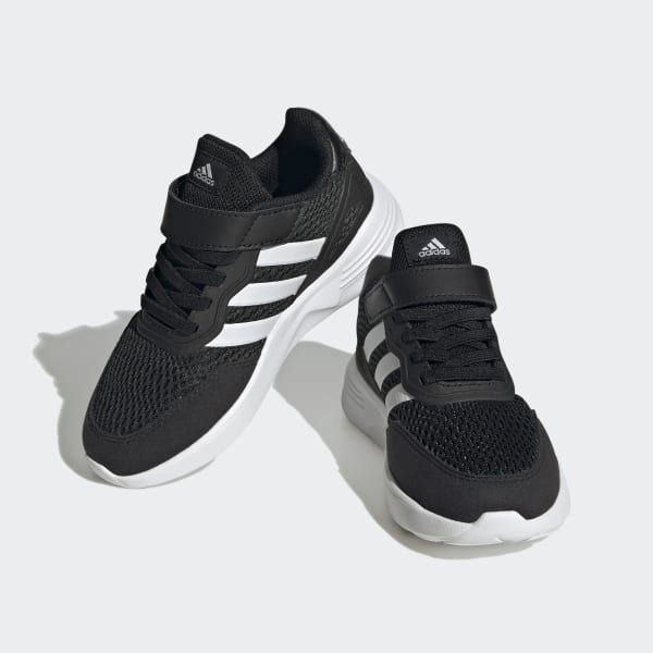 Negro Zapatilla Nebzed Elastic Lace Top Strap