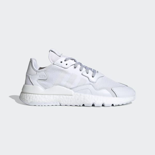 adidas originals nite jogger reflective trainers in white