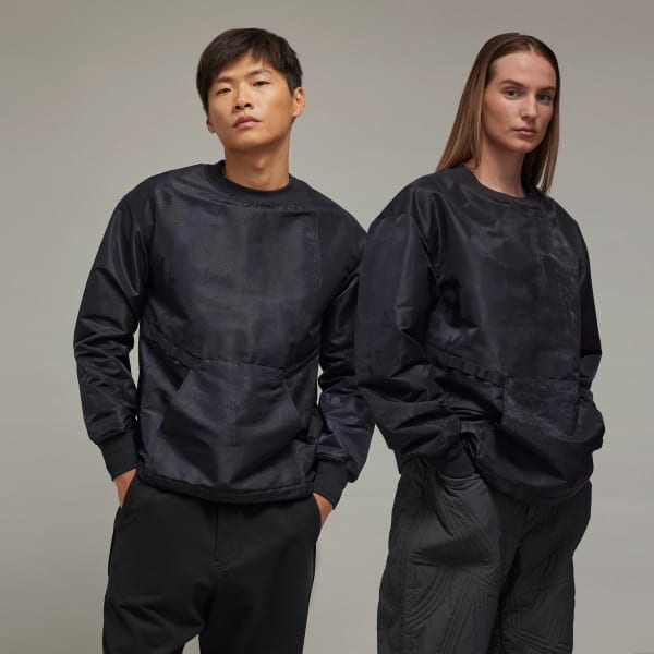 adidas Y-3 Padded AOP Ripstop Crew Sweatshirt - Black | Unisex