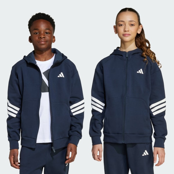 Future Icons 3-Stripes Full-Zip Hooded Track Jacket Kids