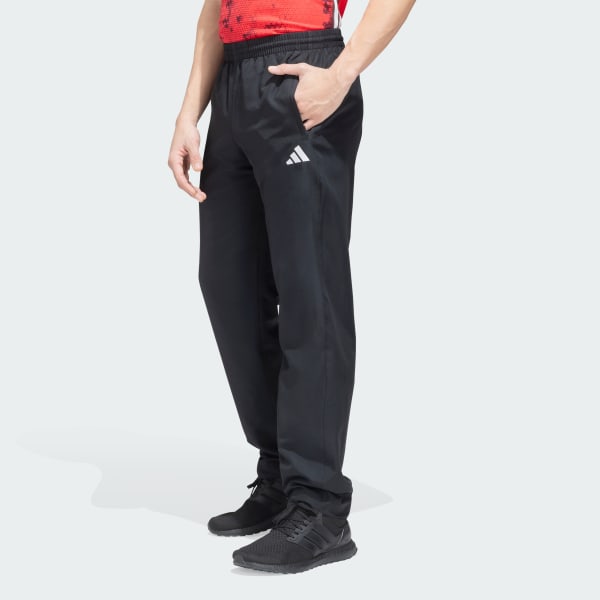Black Woven adidas 3S Sportswear Pants