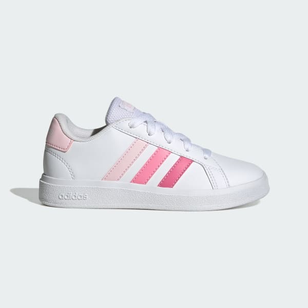 Pink Grand Court Lifestyle Tennis Lace-Up Shoes