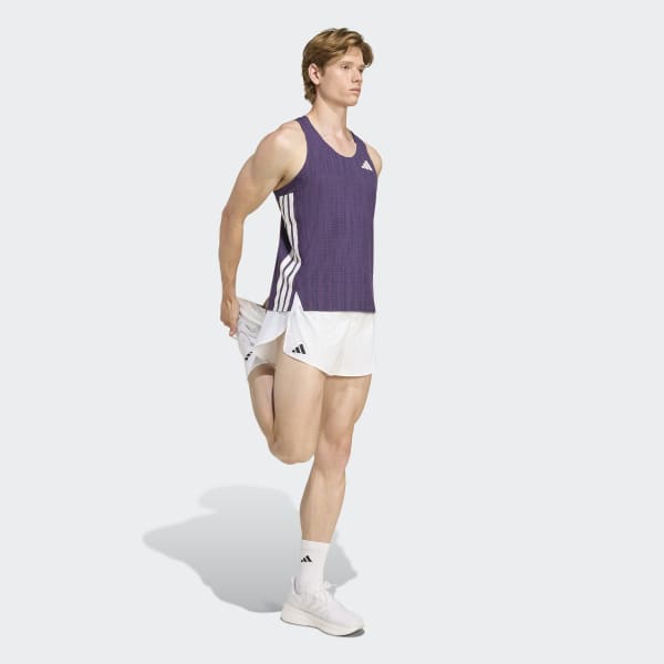 アディダス adizeroランニングシングレット - パープル