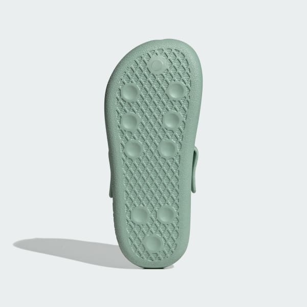 Green Adifom Adilette Slides Kids