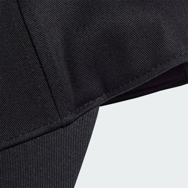 Black 3-Stripes New Logo Baseball Cap