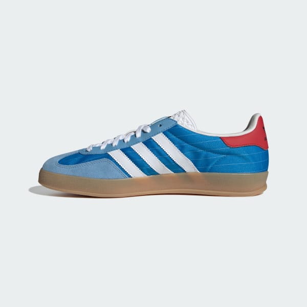 Adidas originals gazelle super trainers in white and blue 2025