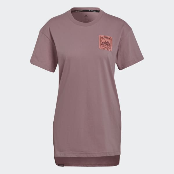 Purple Terrex Patch Mountain Graphic T-Shirt CO951