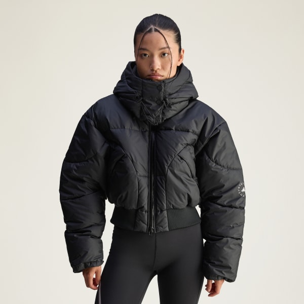 Preto adidas by Stella McCartney Cropped Padded Winter Jacket